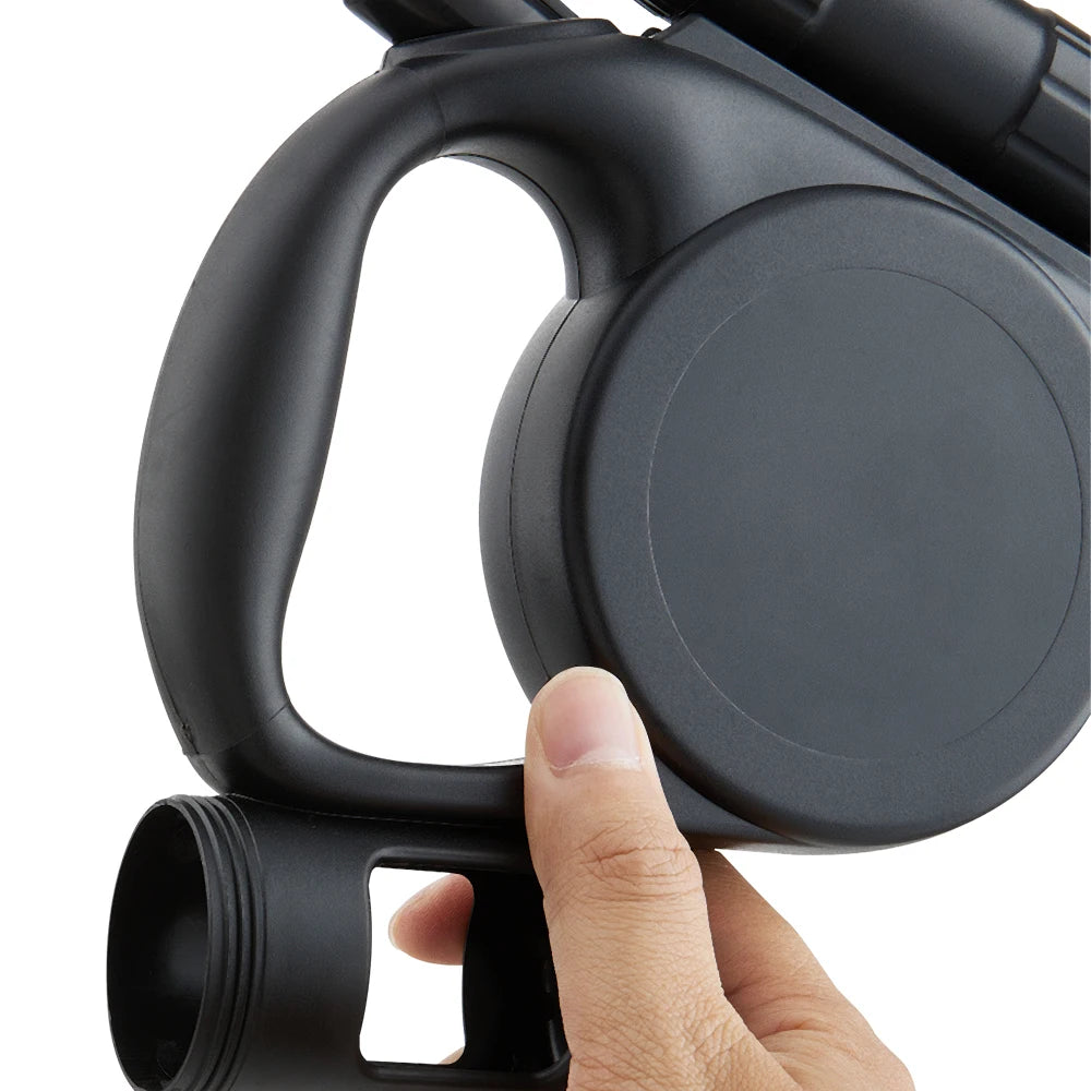 5m Retractable Dog Leash – Automatic Dog Lead with LED Flashlight & Waste Bag Dispenser