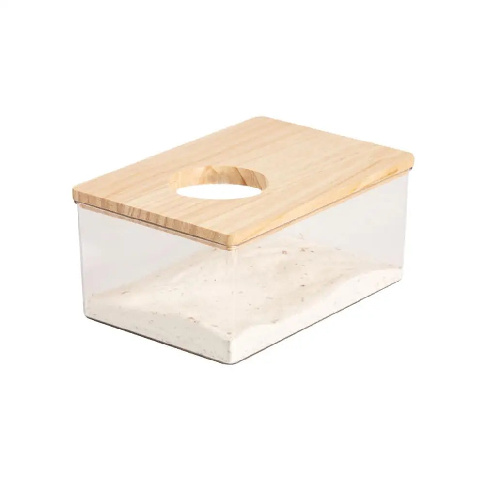 Acrylic Hamster Sand Bath Box – Transparent Dual-Purpose Bath & Toilet