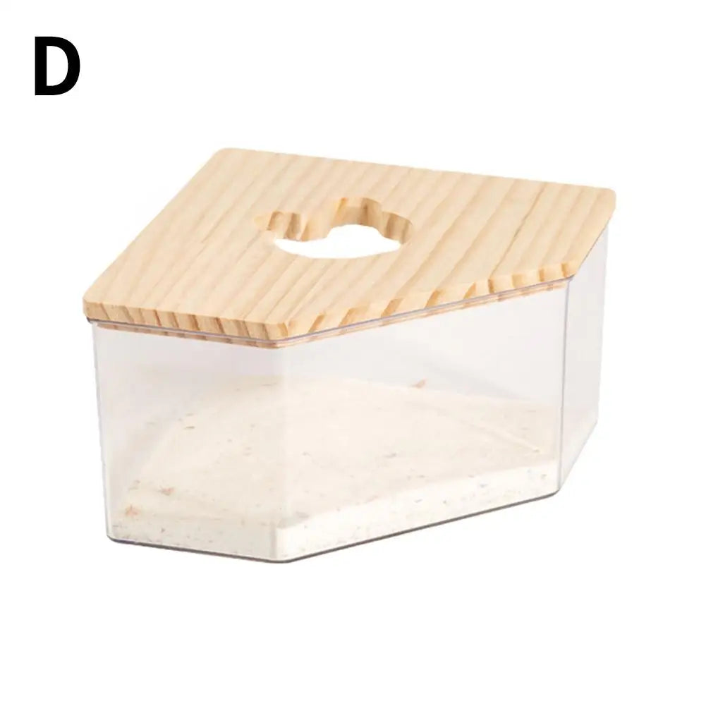Acrylic Hamster Sand Bath Box – Transparent Dual-Purpose Bath & Toilet