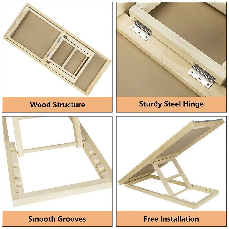 Adjustable Wooden Pet Ramp – Foldable, Non-Slip Dog & Cat Ladder for Bed, Couch & Car Access