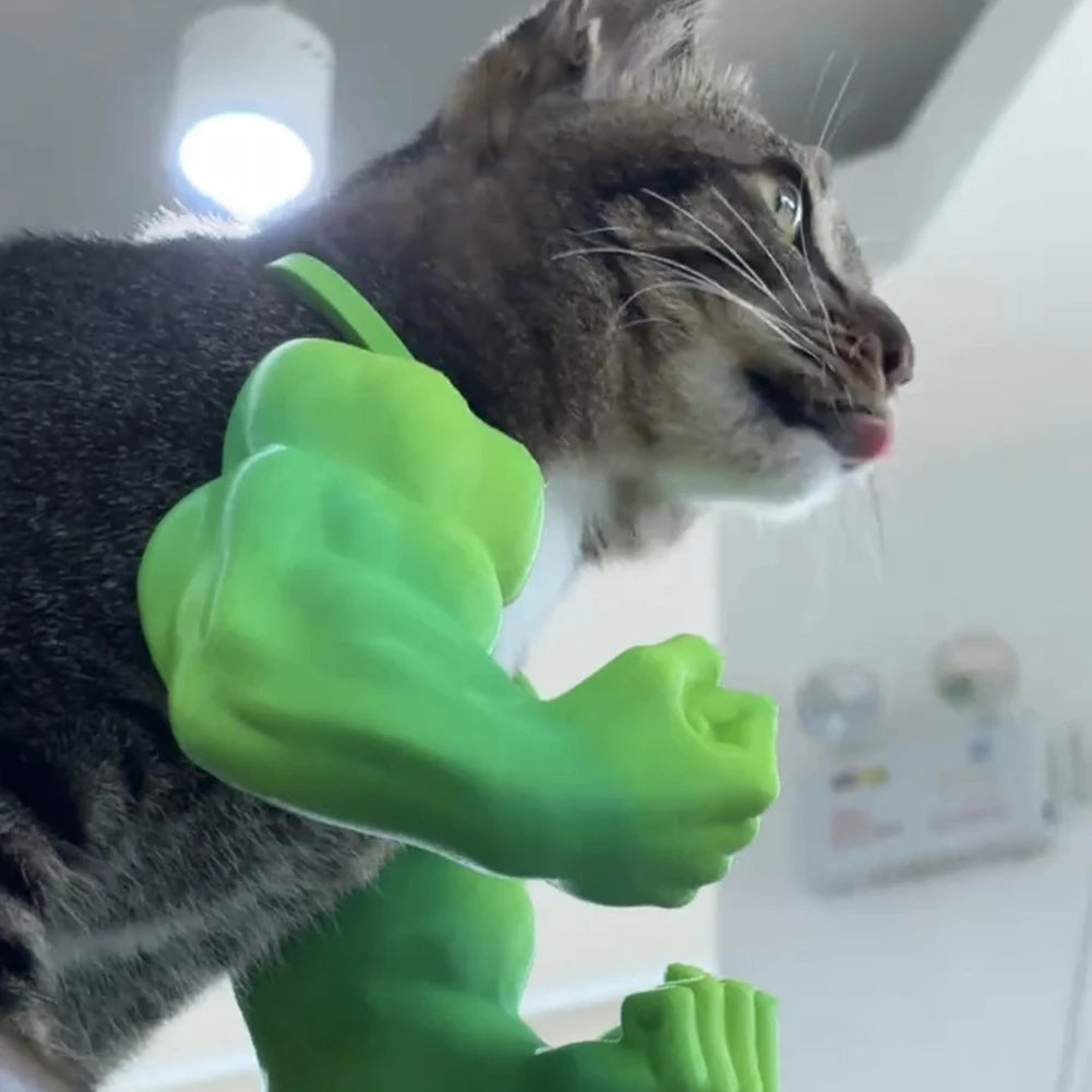 Funny 3D Cat Muscle Arm Costume – Hilarious Pet Cosplay Accessory for Halloween, Parties & Photos