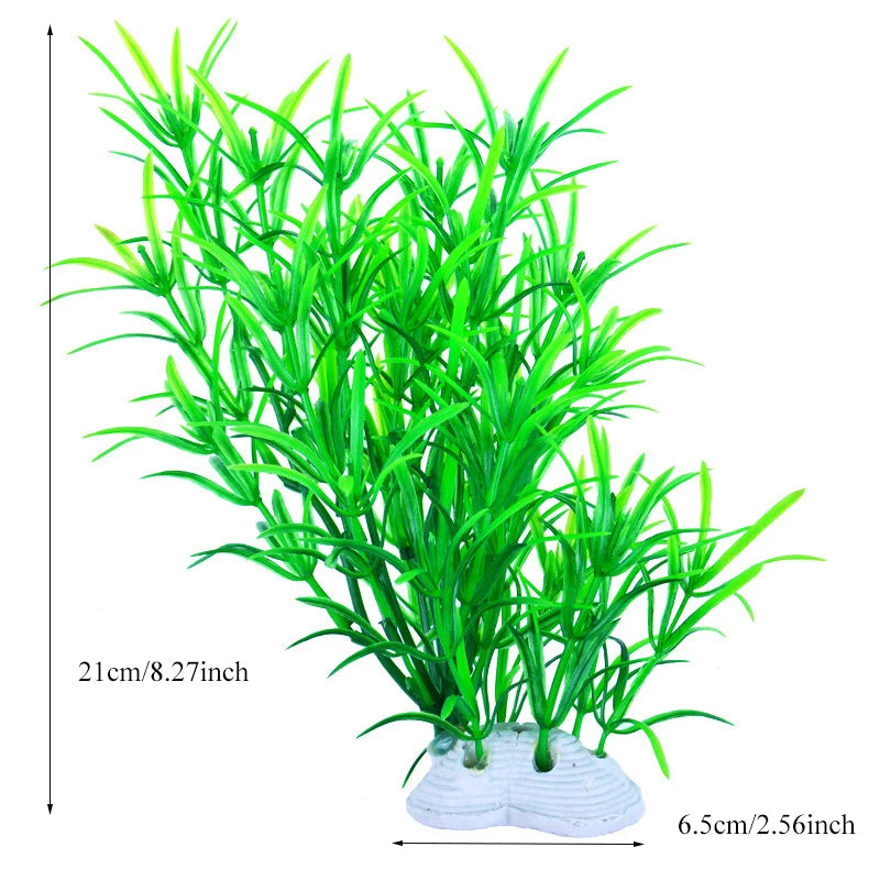 Artificial Aquarium Decoration Plant Plastic Water Grass