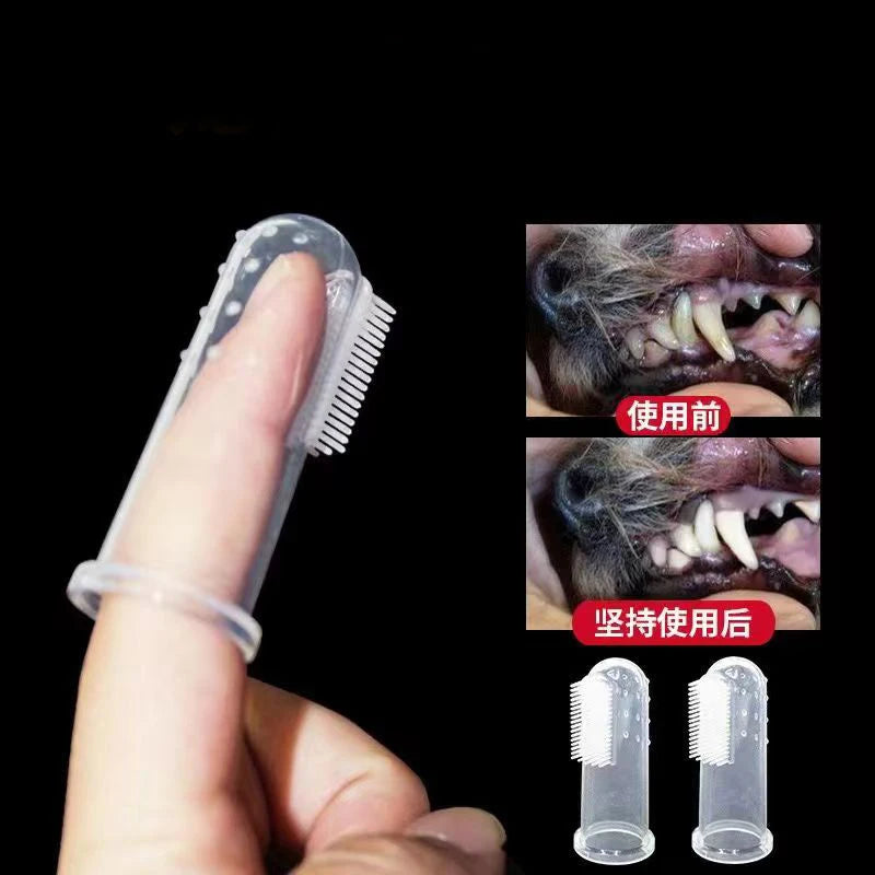 Pet Finger Toothbrush – Soft Tartar Remover for Dogs & Cats