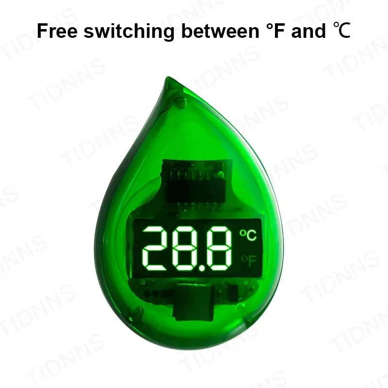LCD Digital Aquarium Thermometer – Type-C Charging, High Precision -9.9-50℃
