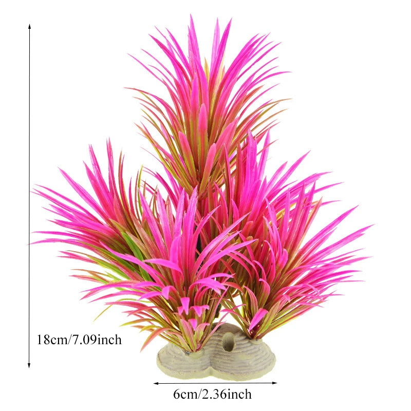 Artificial Aquarium Decoration Plant Plastic Water Grass