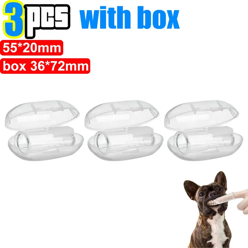 Pet Finger Toothbrush – Soft Tartar Remover for Dogs & Cats