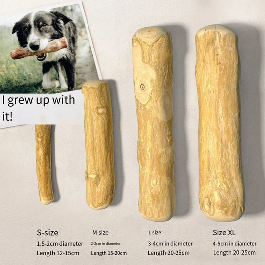 Coffee Wood Dog Chew Toy – Wooden Stick for Teeth Cleaning and Pressure Relief - The Best For Pets