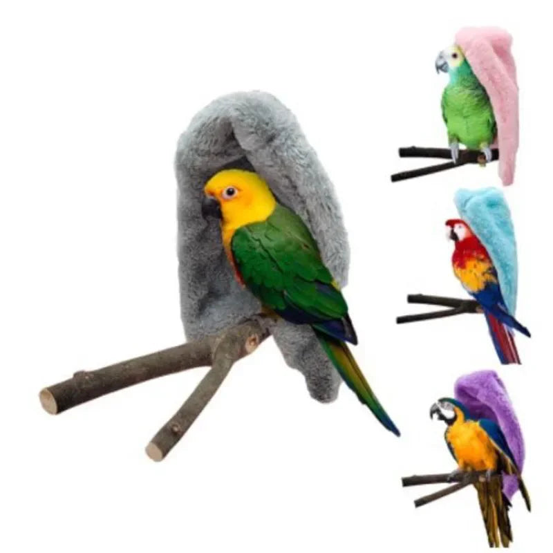 Natural Wood Branch Stand – Chew Toy Perch for Parrots, Hamsters & Birds