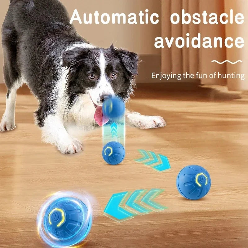 Smart Interactive Pet Toy Ball – USB Automatic Bouncing for Dogs & Cats