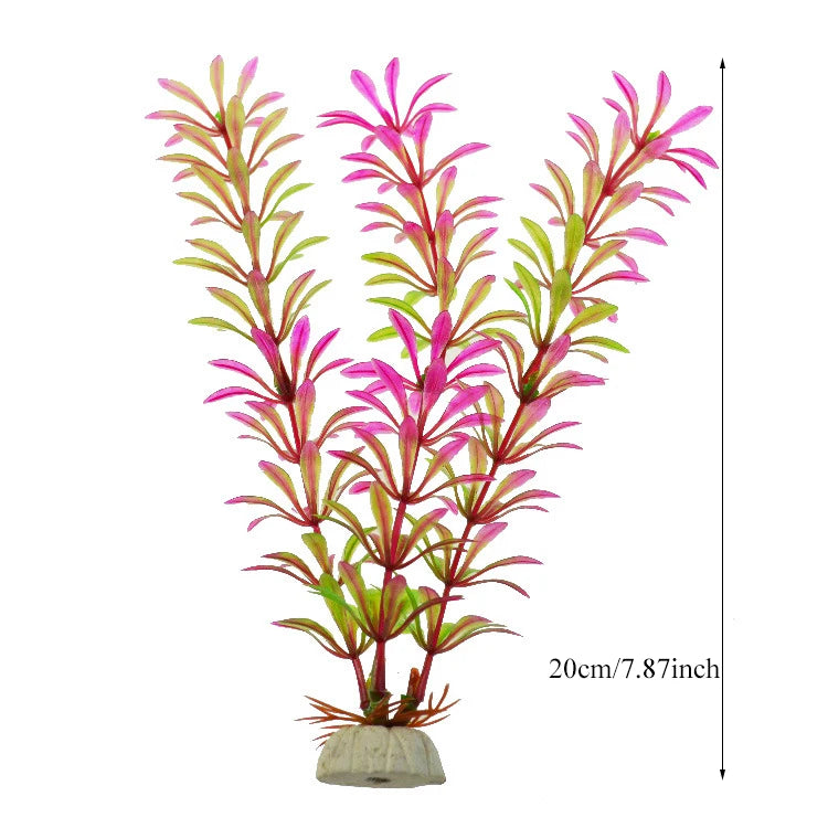 Artificial Aquarium Decoration Plant Plastic Water Grass