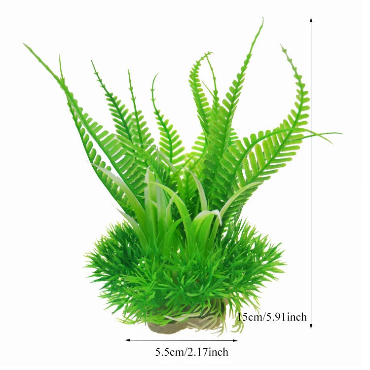 Artificial Aquarium Decoration Plant Plastic Water Grass