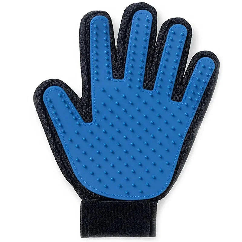 Silicone Pet Grooming Glove – Hair Remover & Bath Brush for Dogs & Cats