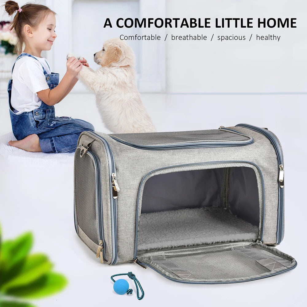 Dog & Cat Carrier Backpack – Soft-Sided, Airline-Approved Travel Bag