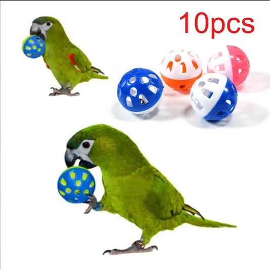 10Pcs Bird Bell Balls – Colourful Rolling Toys
