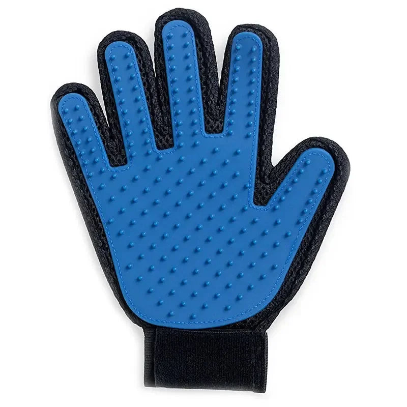 Silicone Pet Grooming Glove – Hair Remover & Bath Brush for Dogs & Cats