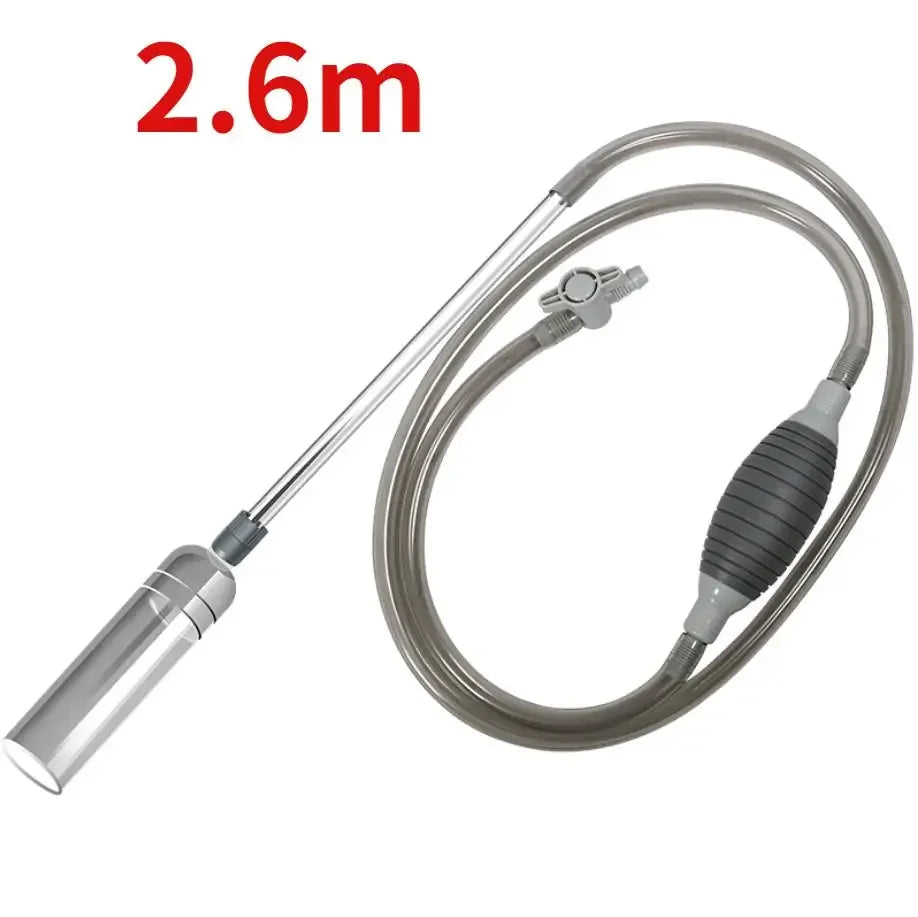 Handheld Vacuum Siphon Pump - Manual Aquarium Water Changer