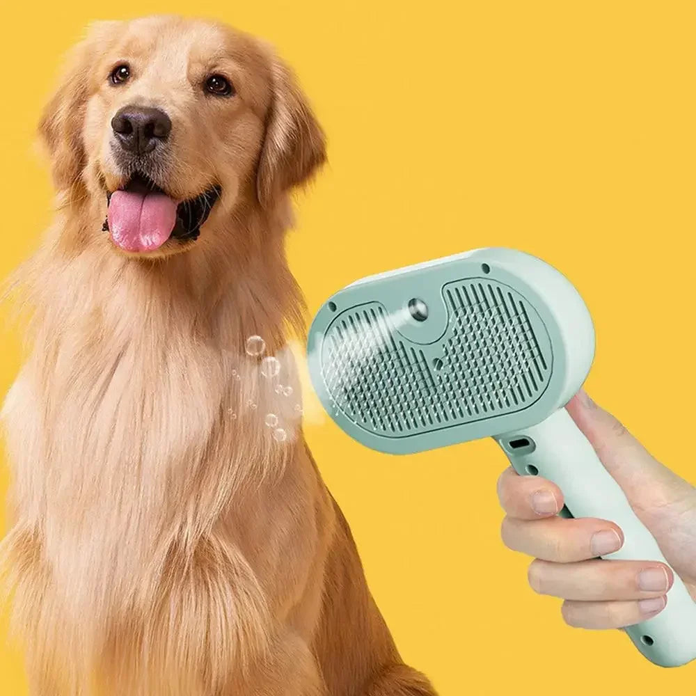 Pet Grooming Mist Spray Comb – Dematting Brush & Hair Remover for Dogs & Cats
