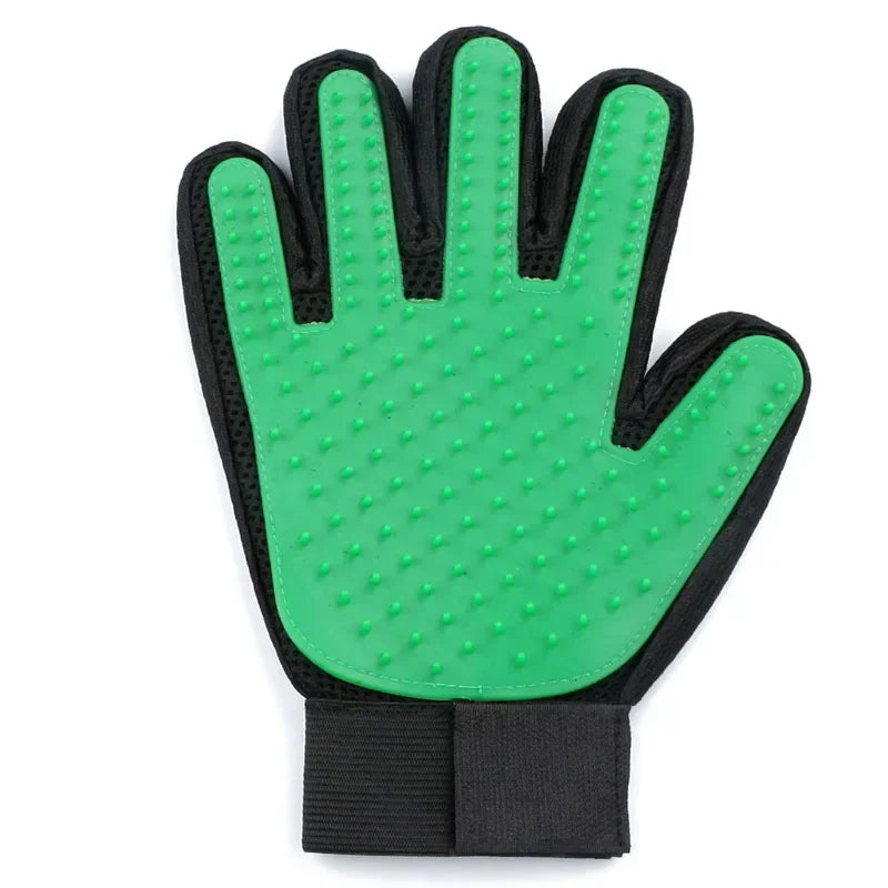 Silicone Pet Grooming Glove – Hair Remover & Bath Brush for Dogs & Cats