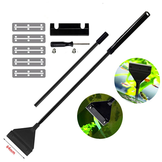 Aquarium Cleaner Tool – Dual-Use Scraper for Sand & Algae Removal
