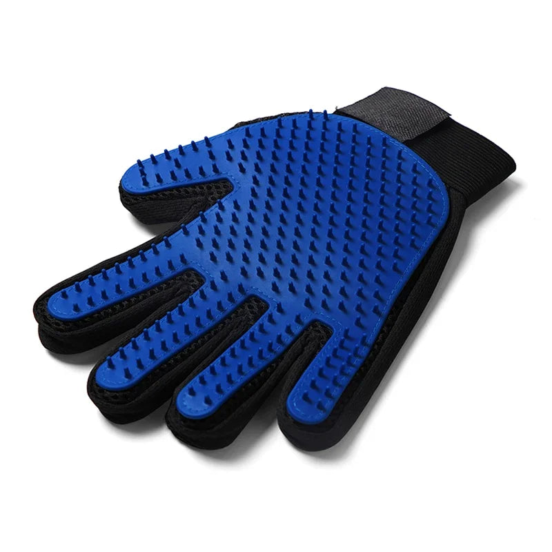 Silicone Pet Grooming Glove – Hair Remover & Bath Brush for Dogs & Cats