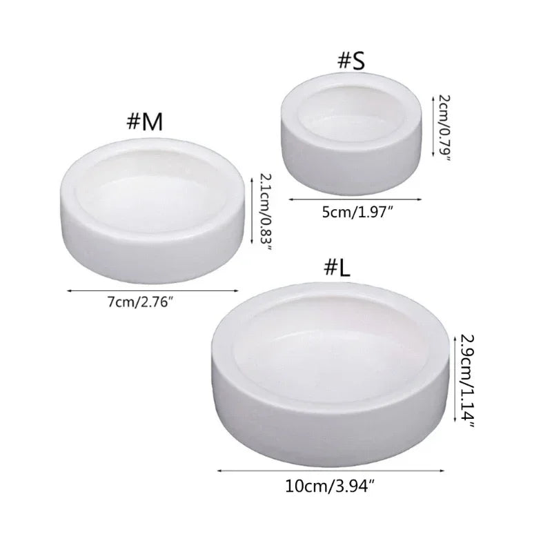 Anti-Escape Ceramic Reptile Bowl – Feeder & Water Dish for Small Pets