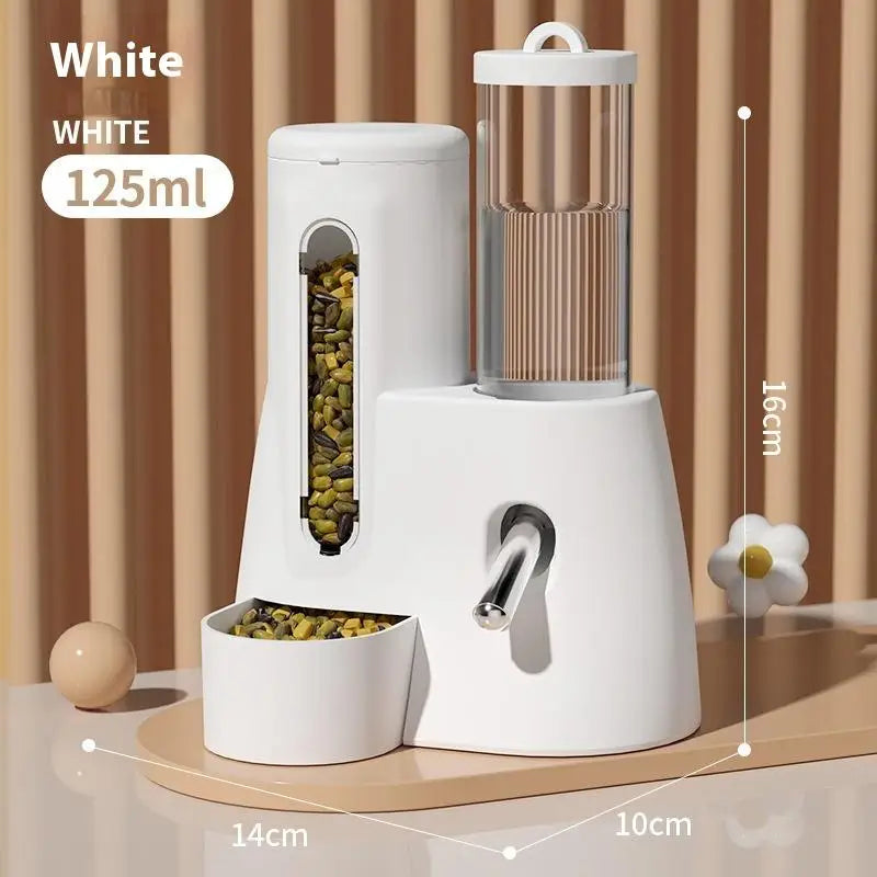 2-in-1 Hamster Feeder & Water Dispenser – Large Capacity Automatic Dispenser, Leak proof