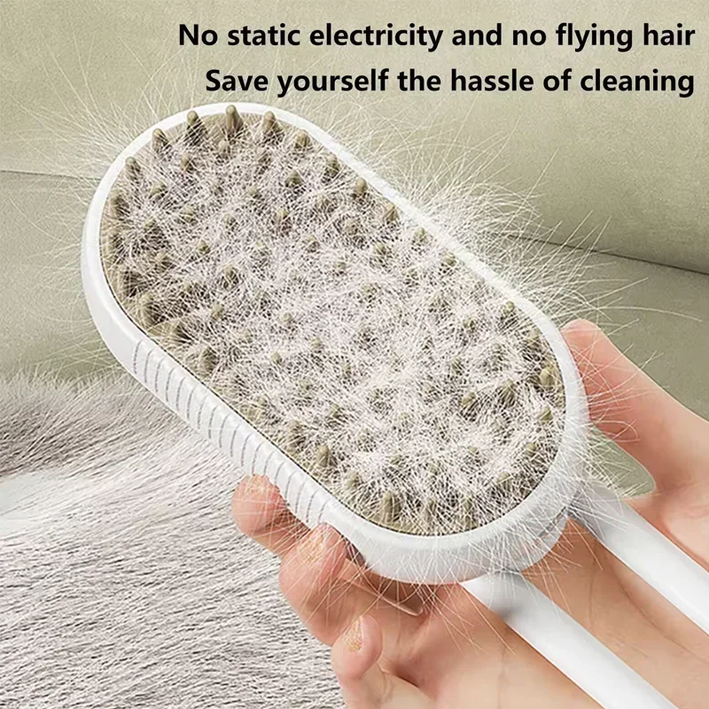 Pet Grooming Mist Spray Comb – Dematting Brush & Hair Remover for Dogs & Cats