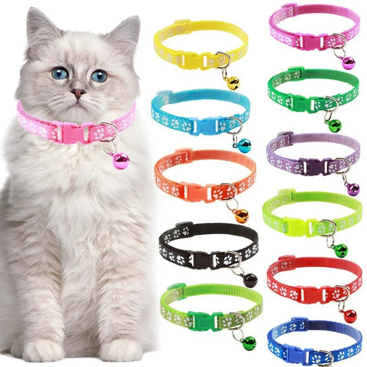 Cat Collar with Bell - Adjustable Safety Collar for Cats & Small Dogs - The Best For Pets