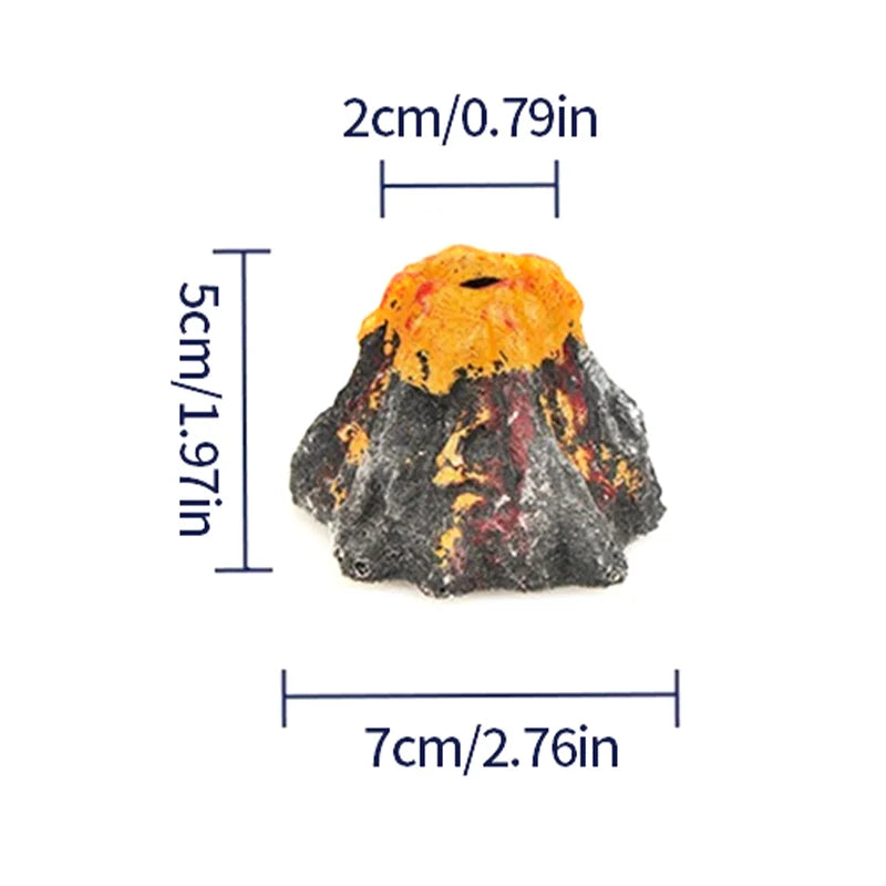 Aquarium Volcano Air Stone – Bubble Aerator with ABS Volcanic Bubbler