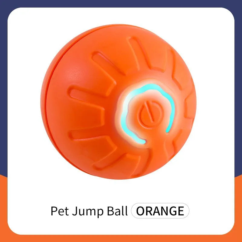 Smart Interactive Pet Toy Ball – USB Automatic Bouncing for Dogs & Cats