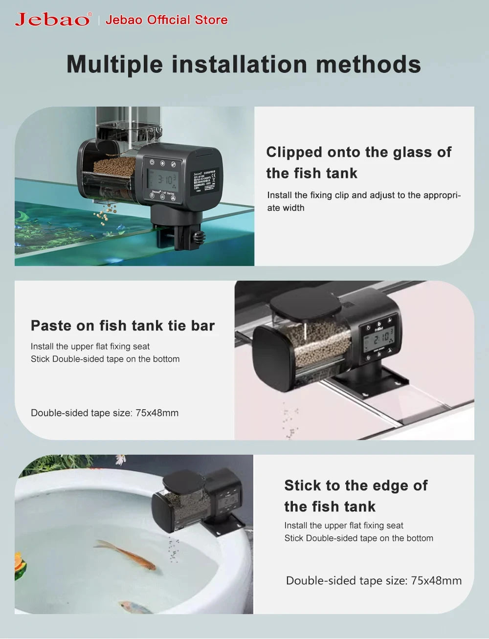 Smart Aquarium Feeder – Automatic Digital WiFi Remote Fish Feeder