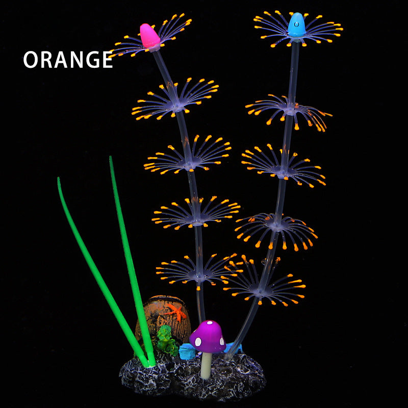 Fluorescent Silicone Aquatic Plants