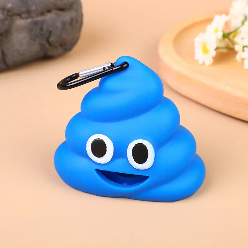 Portable Dog Poop Bag Holder - Cartoon Waste Dispenser for Dogs & Cats