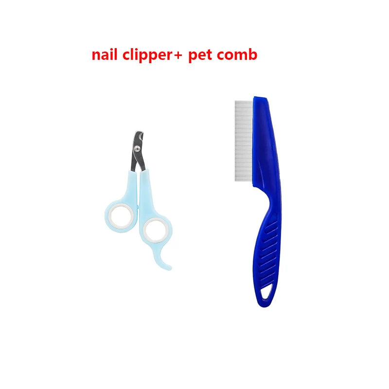 Rabbit Grooming Kit – Nail Clipper, Tear Stain Remover & Bath Brush for Small Pets