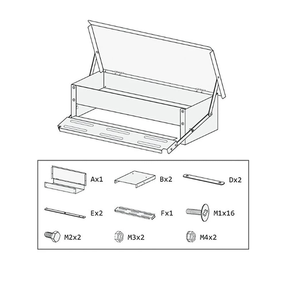 Automatic Treadle Chicken Feeder with Weatherproof Lid Rat Proof