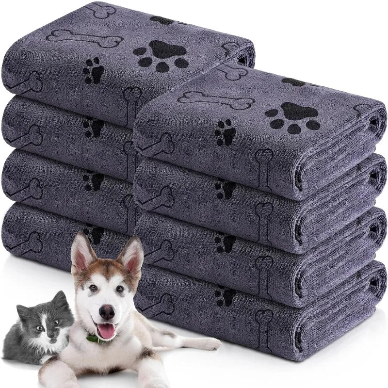 Microfiber Dog Towel – Quick-Drying, Absorbent Pet Bath & Cleaning Cloth
