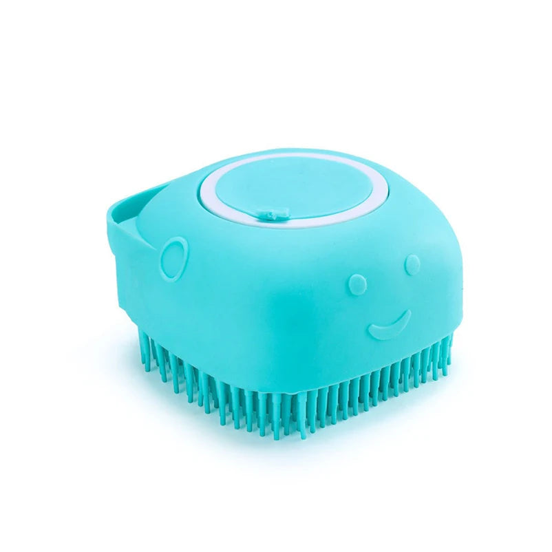 Pet Bath Massage Cube - Silicone Grooming Tool for Dogs & Cats