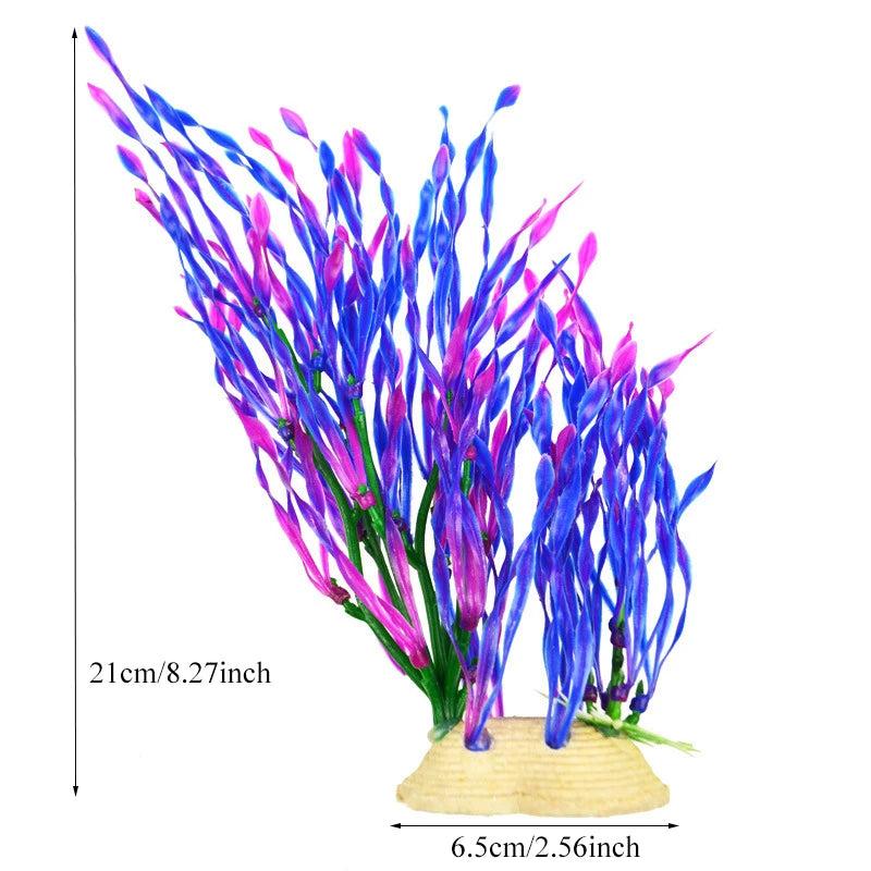 Artificial Aquarium Decoration Plant Plastic Water Grass