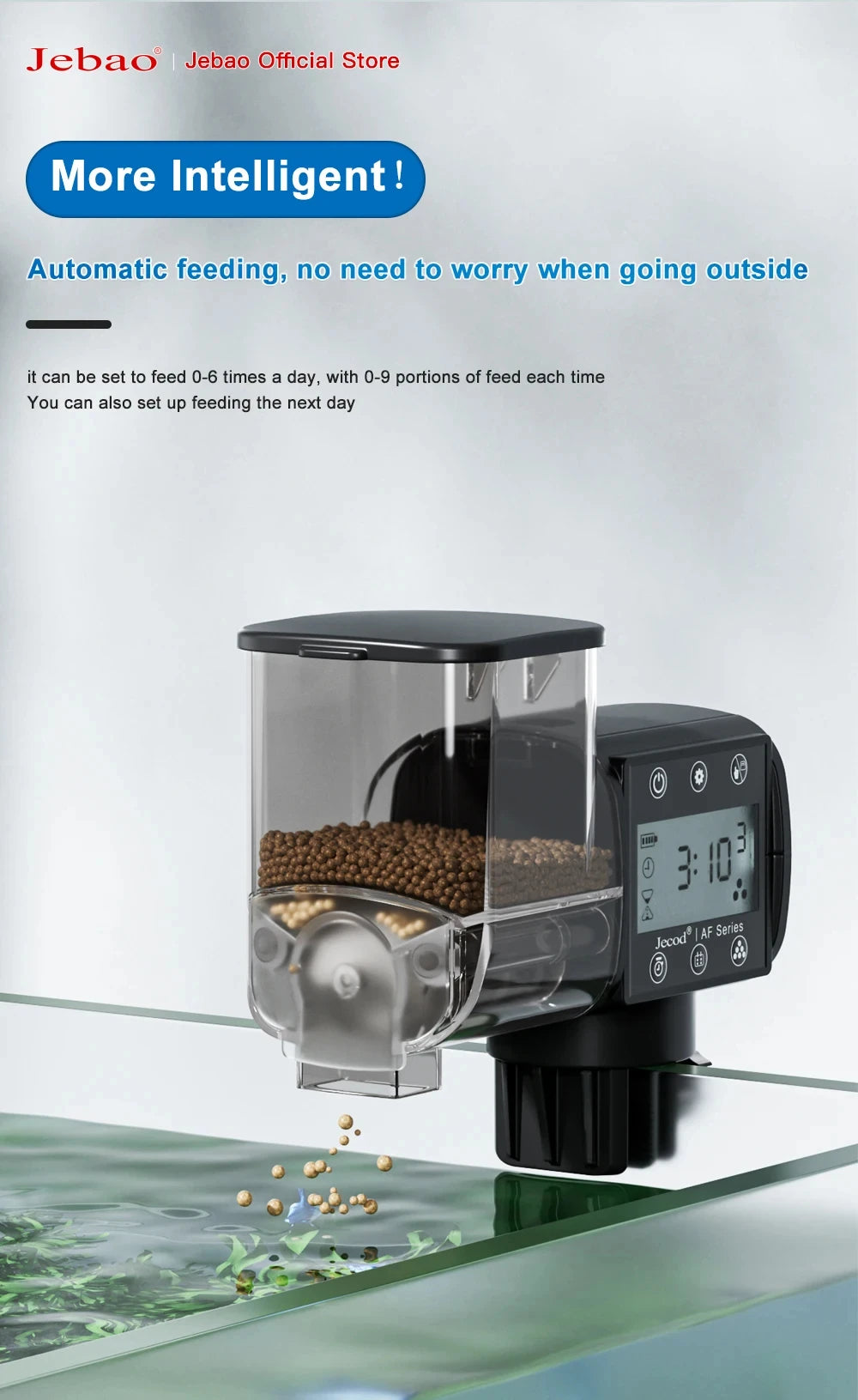 Smart Aquarium Feeder – Automatic Digital WiFi Remote Fish Feeder