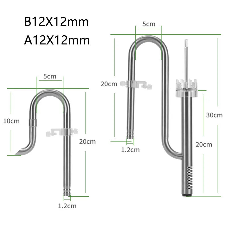 Aquarium Filter Stainless Steel External Filter Accessories Inlet and Outlet Water Remove Oil Film Lily Tube Aquarium filter