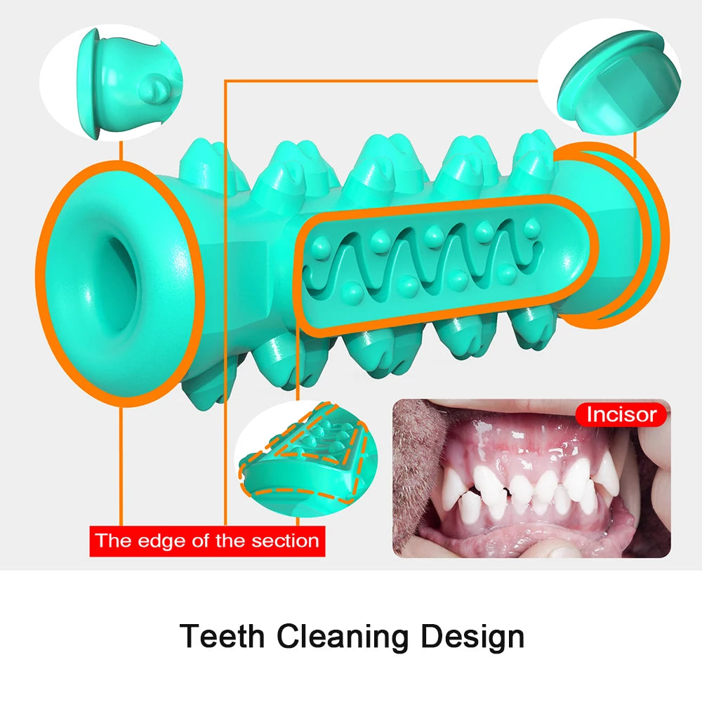 Large Dog Toothbrush Chew Toys Safe Bite Resistant Puppy Dental Care Pet Cleaning Toy For Golden Retriever Pug Treat Dispenser