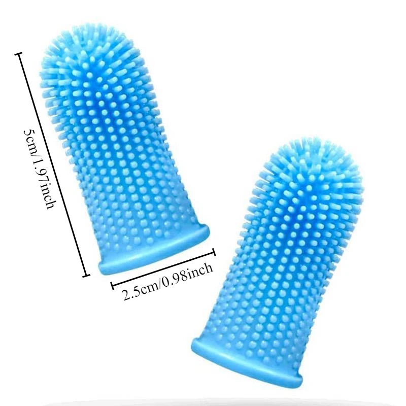 Pet Finger Toothbrush – Soft, Nontoxic Dental Cleaner for Dogs & Cats
