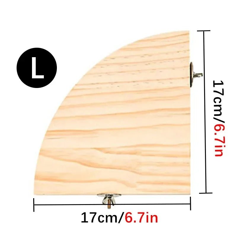 Wooden Bird Perch Stand - Natural Platform for Parrots, Parakeets - The Best For Pets