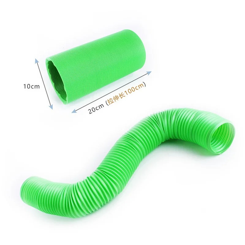 Telescopic Pet Tunnel – 100cm Play Tube for Hamsters, Ferrets & Small Pets