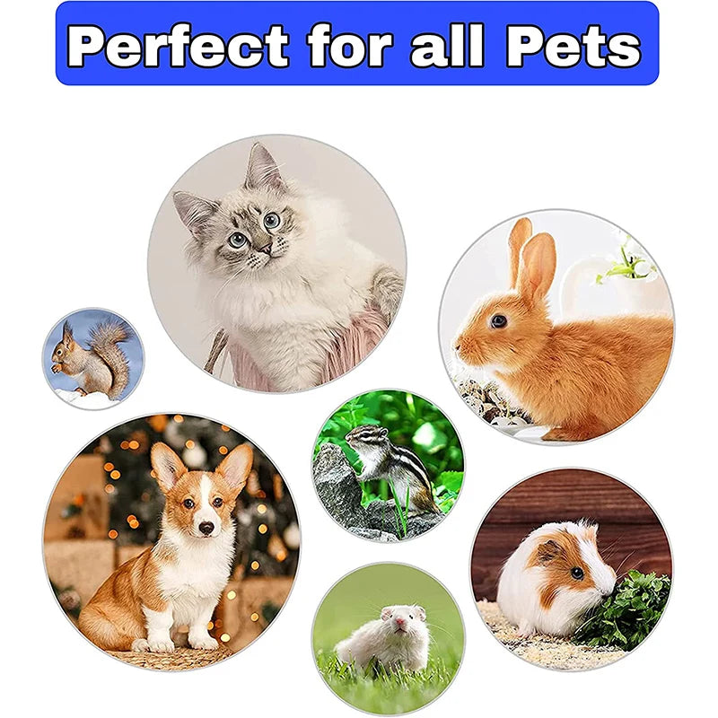 Rabbit Grooming Kit – Nail Clipper, Tear Stain Remover & Bath Brush for Small Pets