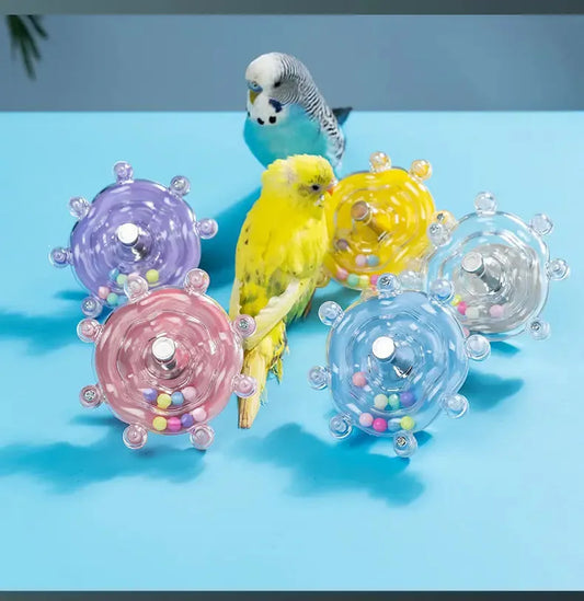 Interactive Bird Toy – Rotating Treat Dispenser for Cage Entertainment