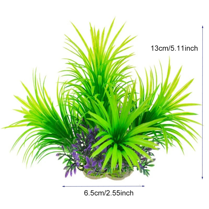 Artificial Aquarium Decoration Plant Plastic Water Grass
