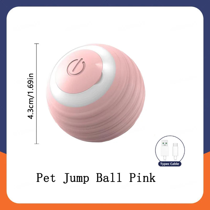 Smart Interactive Pet Toy Ball – USB Automatic Bouncing for Dogs & Cats