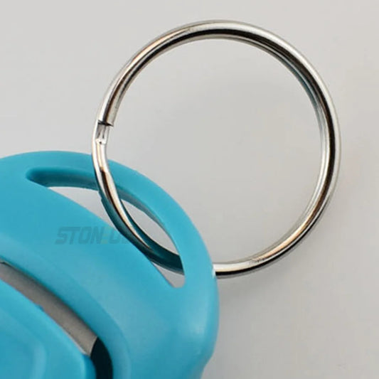 2-in-1 Dog Training Clicker & Whistle 7.5cm - Pet Trainer with Keyring