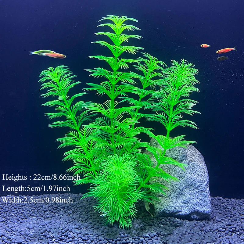 Artificial Aquarium Decoration Plant Plastic Water Grass